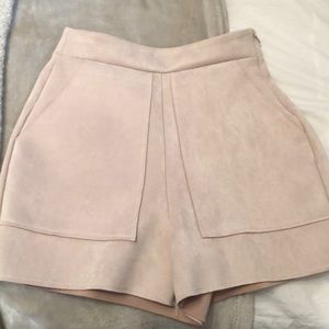 Zara suede shorts